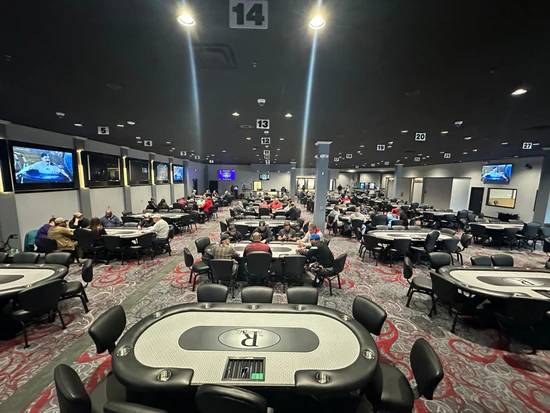 Championship poker cards and ring
